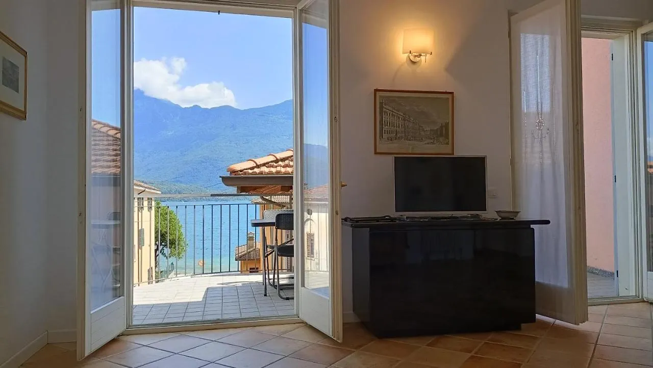 Apartment With Balcony, Lake View, Garage Domaso - Larihome A32 Italy